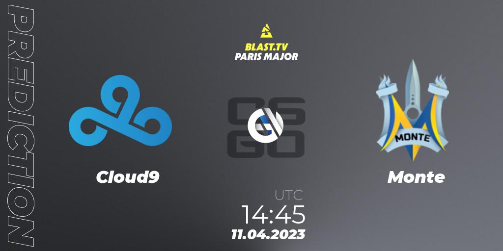 Cloud9 проти Monte: Поради щодо ставок, прогнози на матчі. 11.04.2023 at 14:45. Counter-Strike (CS2), BLAST.tv Paris Major 2023 Europe RMR B