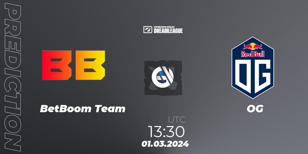 BetBoom Team проти OG: Поради щодо ставок, прогнози на матчі. 01.03.2024 at 13:53. Dota 2, DreamLeague Season 22
