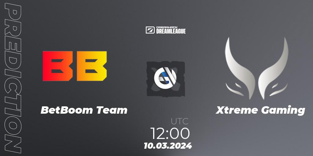 BetBoom Team проти Xtreme Gaming: Поради щодо ставок, прогнози на матчі. 10.03.2024 at 11:55. Dota 2, DreamLeague Season 22