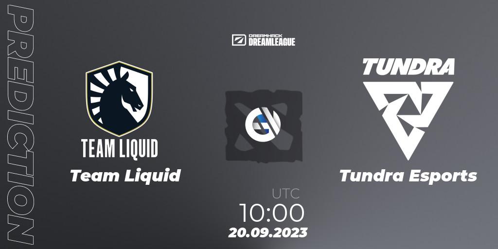 Team Liquid проти Tundra Esports: Поради щодо ставок, прогнози на матчі. 20.09.2023 at 09:59. Dota 2, DreamLeague Season 21