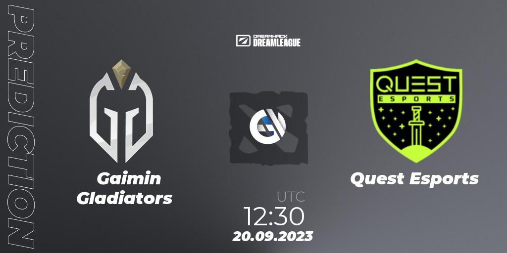 Gaimin Gladiators проти PSG Quest: Поради щодо ставок, прогнози на матчі. 21.09.2023 at 09:55. Dota 2, DreamLeague Season 21