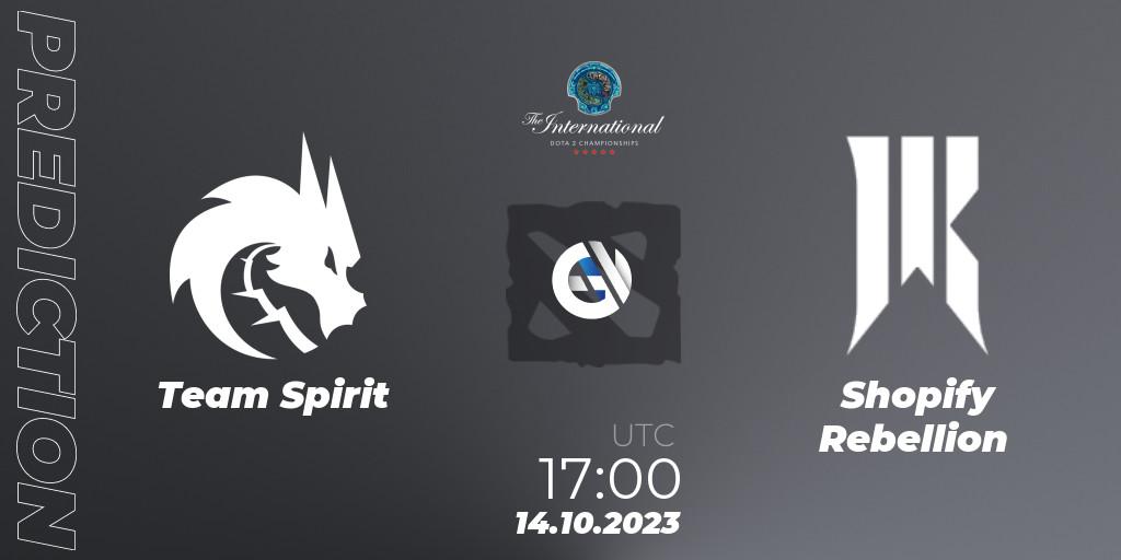 Team Spirit проти Shopify Rebellion: Поради щодо ставок, прогнози на матчі. 14.10.2023 at 17:02. Dota 2, The International 2023 - Group Stage