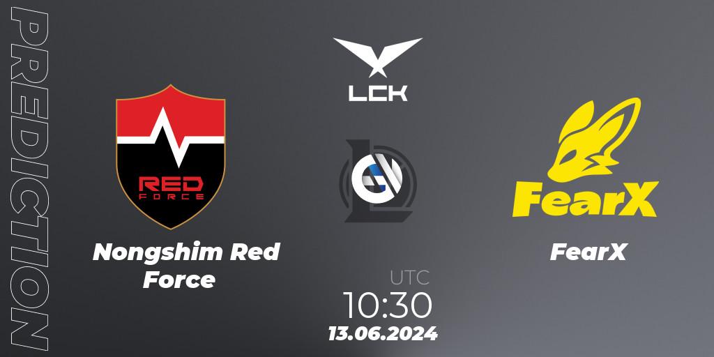 Nongshim Red Force проти FearX: Поради щодо ставок, прогнози на матчі. 12.06.2024 at 10:30. LoL, LCK Summer 2024 Group Stage