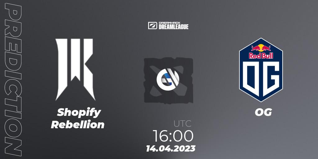 Shopify Rebellion проти OG: Поради щодо ставок, прогнози на матчі. 14.04.2023 at 15:55. Dota 2, DreamLeague Season 19 - Group Stage 2