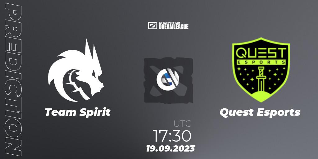 Team Spirit проти PSG Quest: Поради щодо ставок, прогнози на матчі. 19.09.2023 at 17:30. Dota 2, DreamLeague Season 21