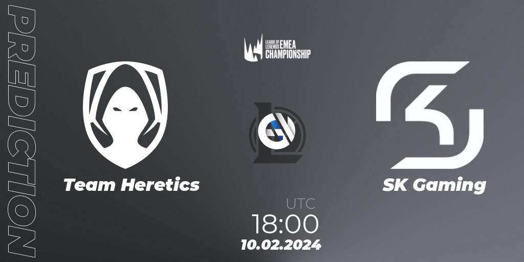 Team Heretics проти SK Gaming: Поради щодо ставок, прогнози на матчі. 10.02.2024 at 16:00. LoL, LEC Winter 2024 - Playoffs